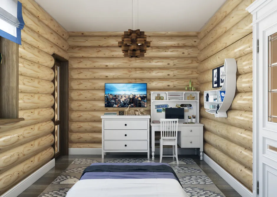 照片：卧室生态风格，斯堪的纳维亚，现代，室内装饰，房屋，装饰，家具和灯光，技巧，小屋，庄园，小木屋，住宅和小屋，室内百科全书 – 网站上的照片