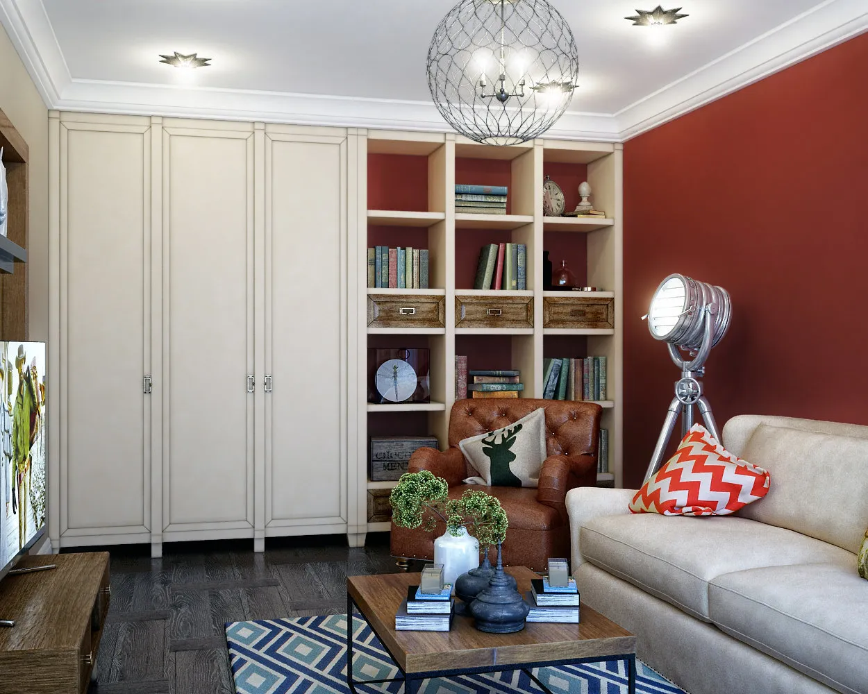 照片：现代风格客厅装修，实践中的装修，米拉·科帕科娃 – 我们网站上的照片