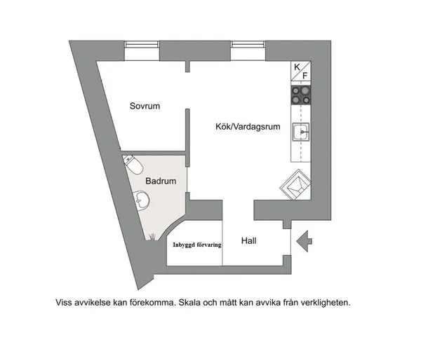 照片：布局，小公寓，公寓，瑞典，技巧，斯德哥尔摩，1室，不超过40平方米 – 我们网站上的照片