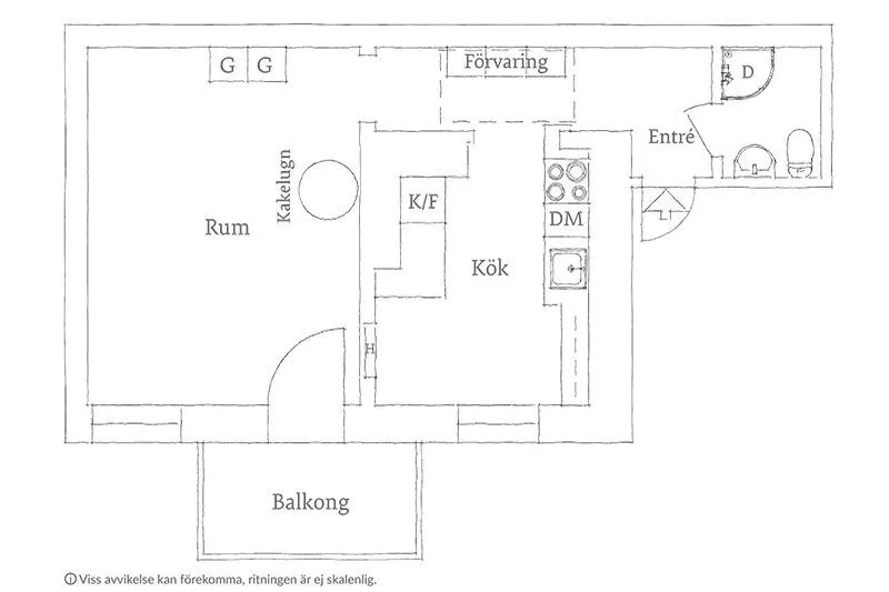 照片：平面图，风格、阁楼、现代、混合装饰、公寓，瑞典，装饰、家具和灯光、白色、极简主义、哥德堡、1室、最多40平方米，艾玛·菲舍尔 – 我们网站上的照片