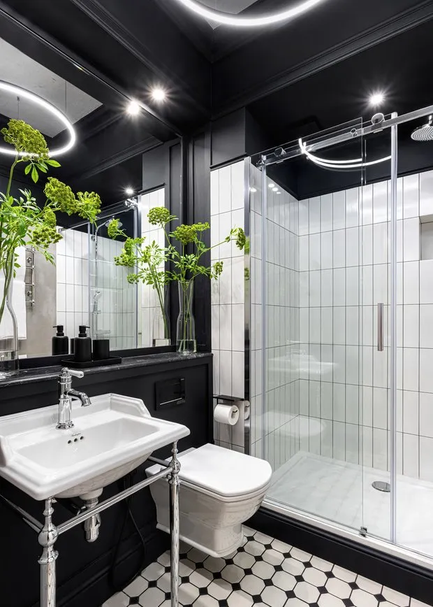 Foto: Baño en estilo Moderno, Ecléctico, Apartamento pequeño – foto en nuestro sitio web