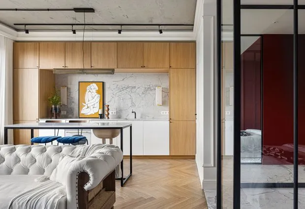 Foto: Cocina y comedor en estilo Moderno, Ecléctico, Apartamento pequeño – foto en nuestro sitio web