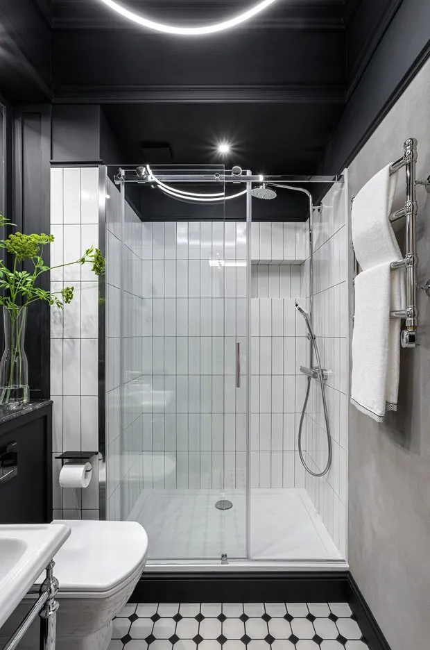 Foto: Baño en estilo Moderno, Ecléctico, Apartamento pequeño – foto en nuestro sitio web