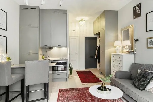Foto: Cocina y comedor en estilo escandinavo, Apartamento pequeño – fotos en nuestro sitio web