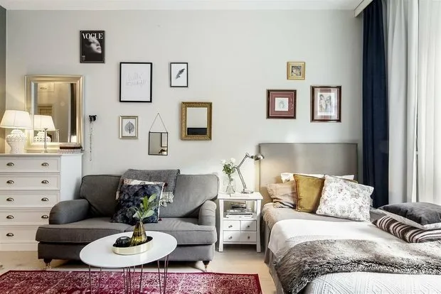 Foto: Sala escandinava, Apartamento pequeño – fotos en nuestro sitio web