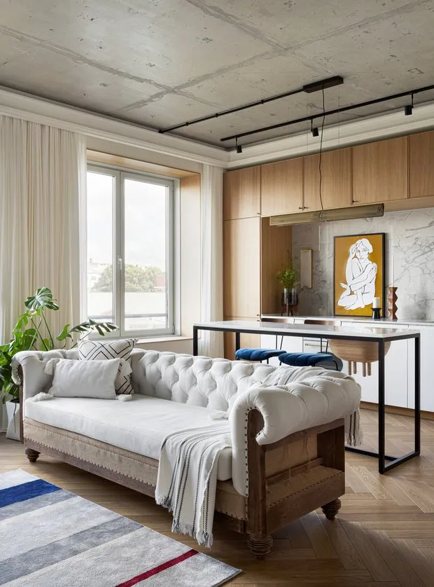 Foto: Cocina y comedor en estilo Moderno, Ecléctico, Apartamento pequeño – foto en nuestro sitio web