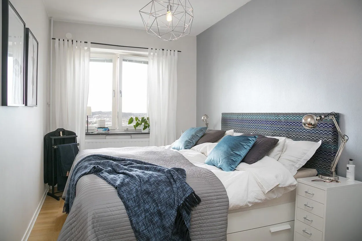 照片:现代风格卧室,北欧风格,室内装饰,公寓 – 我们网站上的照片