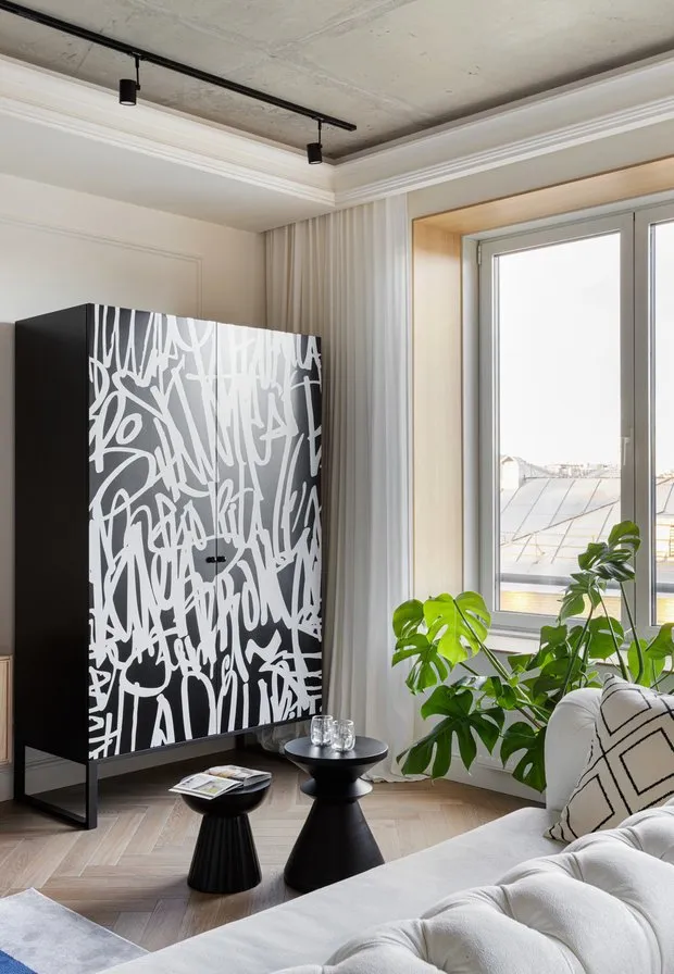 Foto: Sala de estar en estilo Moderno, Ecléctico, Apartamento pequeño – foto en nuestro sitio web