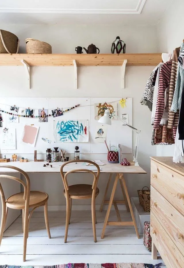 图片：办公室北欧风格，米色，灰色，房屋和小屋——我们网站上的照片