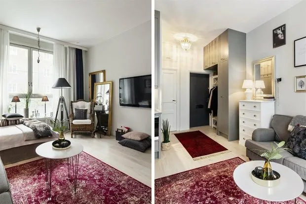 Foto: Dormitorio en estilo moderno, Apartamento pequeño – fotos en nuestro sitio web