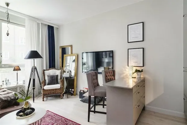 Foto: Sala escandinava, Apartamento pequeño – fotos en nuestro sitio web