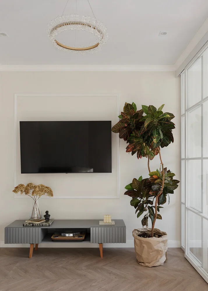 Foto: Sala de estar en estilo Clásico, Moderno, Apartamento, Proyecto de la Semana, San Petersburgo, Edificio de hormigón, 2 habitaciones, hasta 40 m², 40-60 m², Alena Matiso – foto en nuestro sitio web