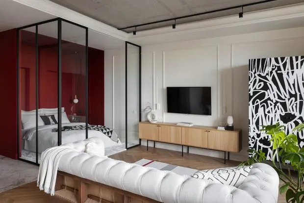 Foto: Sala de estar en estilo Moderno, Ecléctico, Apartamento pequeño – foto en nuestro sitio web