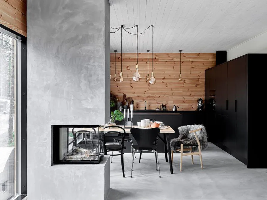 照片:现代风格厨房和餐厅,房屋,房屋与花园 – 我们网站上的照片