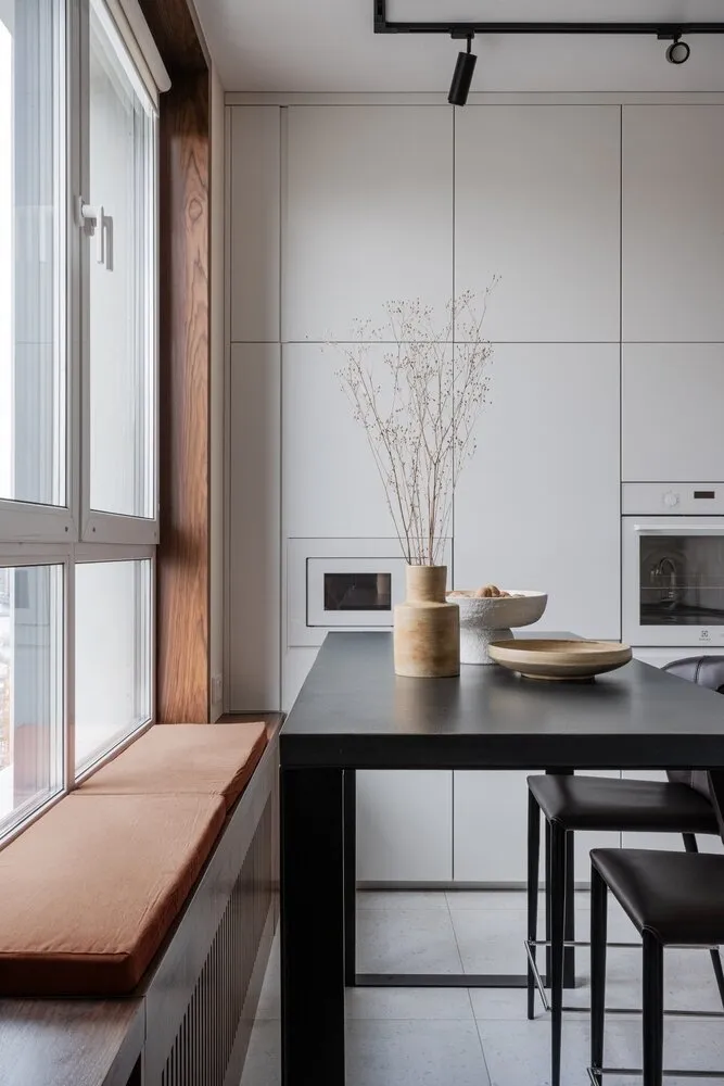 Foto: estilo moderno, apartamento, minimalismo, proyecto de la semana, Moscú, Evgenia Matveenko, FlatsDesign, 3 habitaciones, 60-90 metros cuadrados – foto en nuestro sitio web