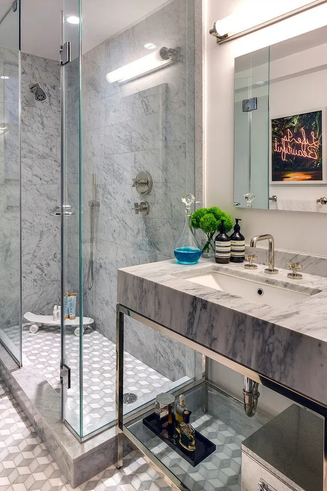 照片：普罗旺斯与乡村风格浴室，室内装饰，公寓 – 我们网站上的照片