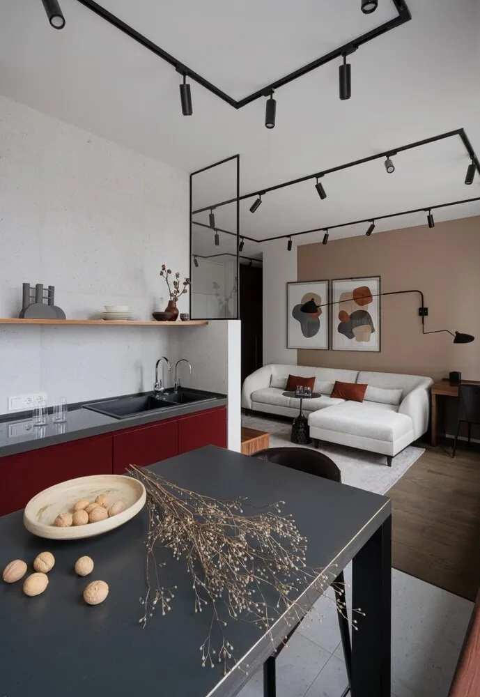 Foto: estilo moderno, apartamento, minimalismo, proyecto de la semana, Moscú, Evgenia Matveenko, FlatsDesign, 3 habitaciones, 60-90 metros cuadrados – foto en nuestro sitio web