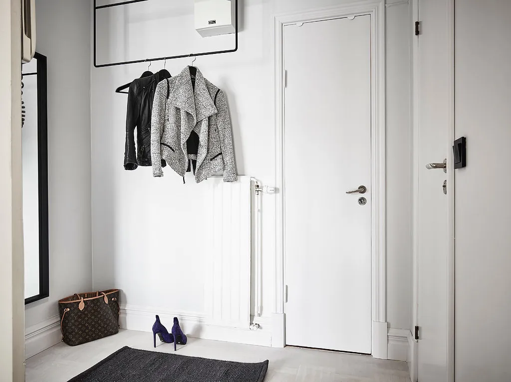 照片:斯堪的纳维亚风格走廊,室内装饰,公寓,工作室,不超过40平方米 – 我们网站上的照片