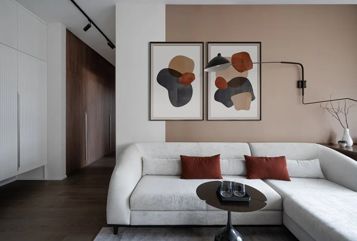 Foto: estilo moderno, apartamento, minimalismo, proyecto de la semana, Moscú, Evgenia Matveenko, FlatsDesign, 3 habitaciones, 60-90 metros cuadrados – foto en nuestro sitio web