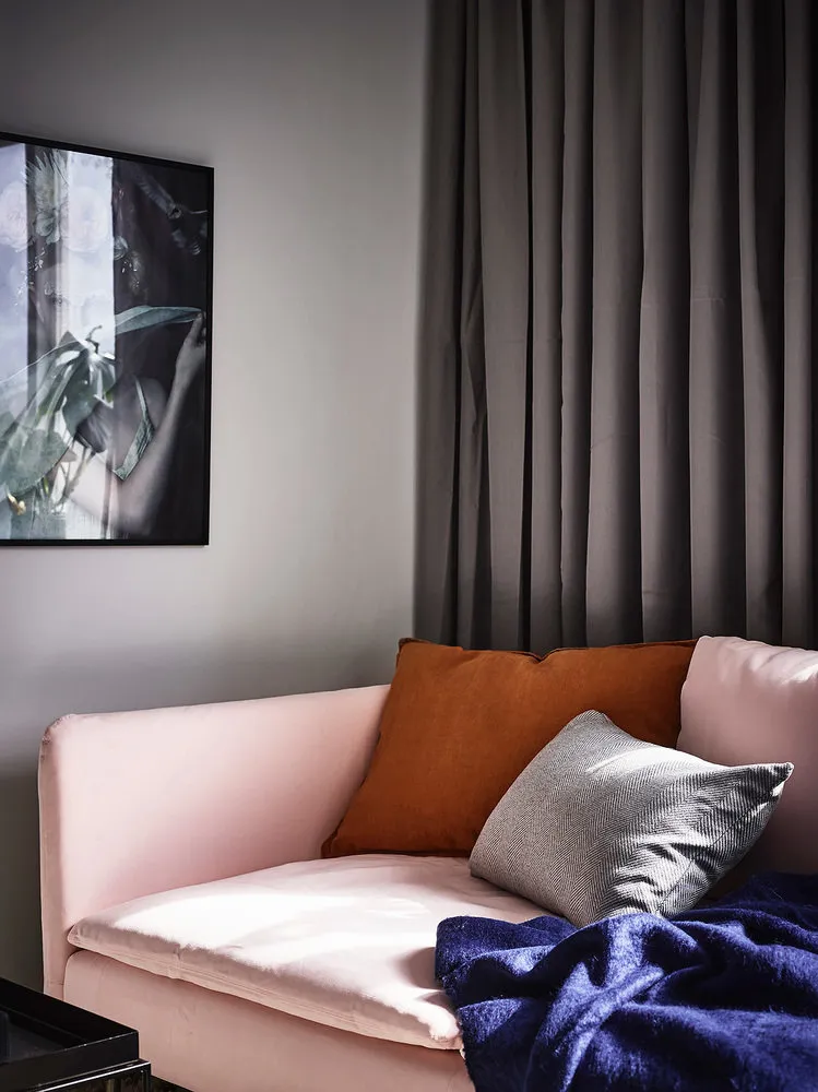 照片:现代、斯堪的纳维亚风格客厅,室内装饰,公寓,工作室,不超过40平方米 – 我们网站上的照片