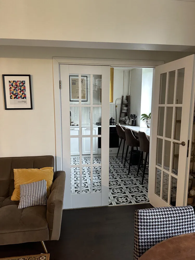 Фотография: в стиле Современный, Квартира, Переделка, Сталинка, 4 и больше, 60-90 метров, Винтажный, Олеся Цветкова, Юля Попова – фото на нашем сайте