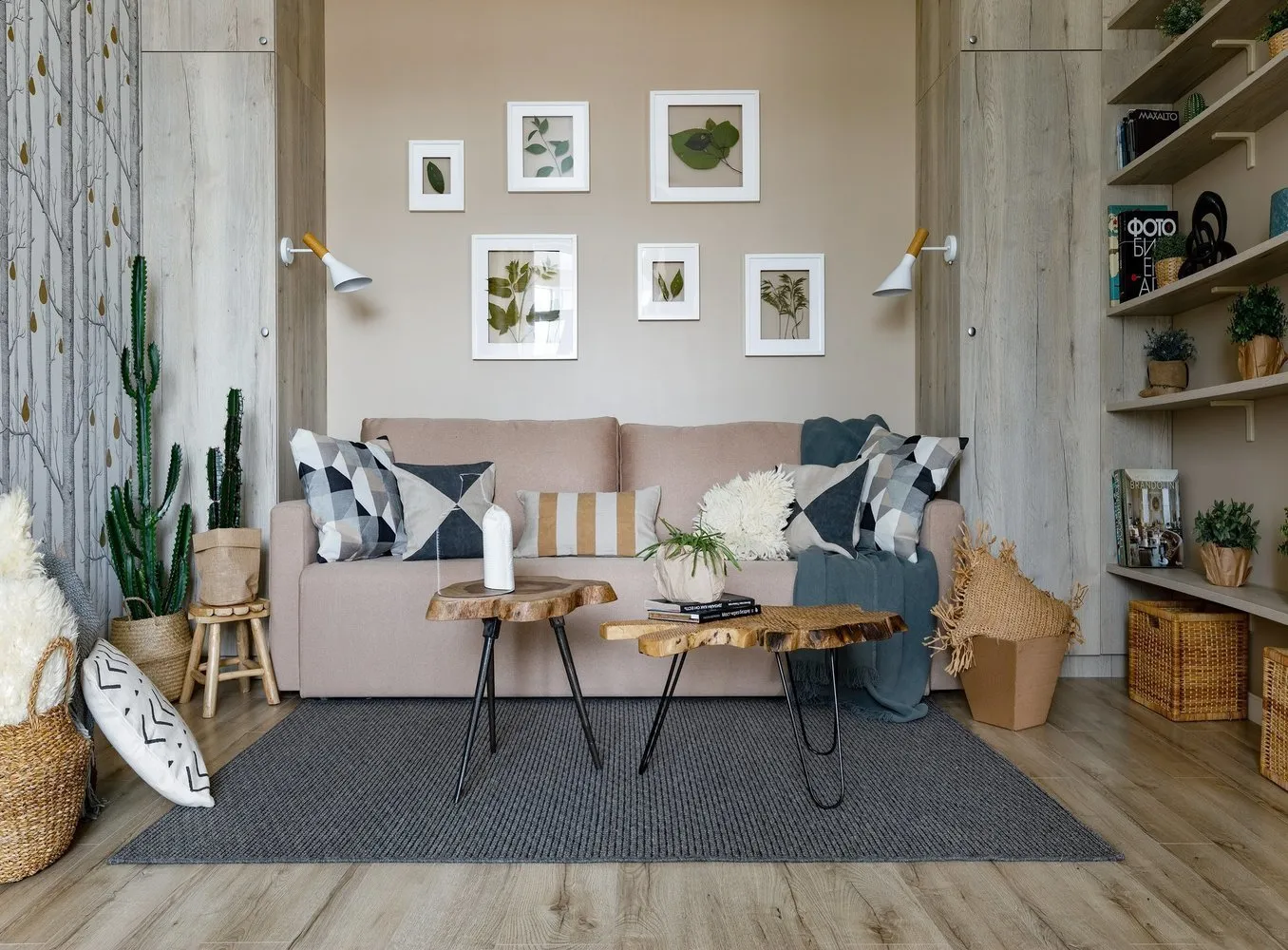 Foto: Wohnzimmer im Stil Skandinavisch, Gid, Daria Pak, Maria Bezrukhova, Andrey Barinov, Julia Kaufeldt, Anna Novopol'tseva – Foto auf unserer Website