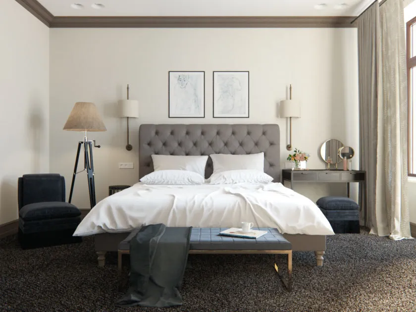 照片:现代风格卧室,技巧 – 我们网站上的照片