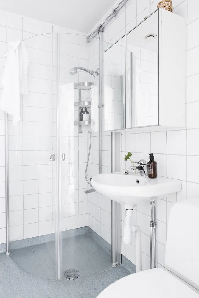 照片:浴室斯堪的纳维亚风格、装饰与DIY,公寓,瑞典,白色,哥德堡,2室,40-60平方米 – 我们网站上的照片