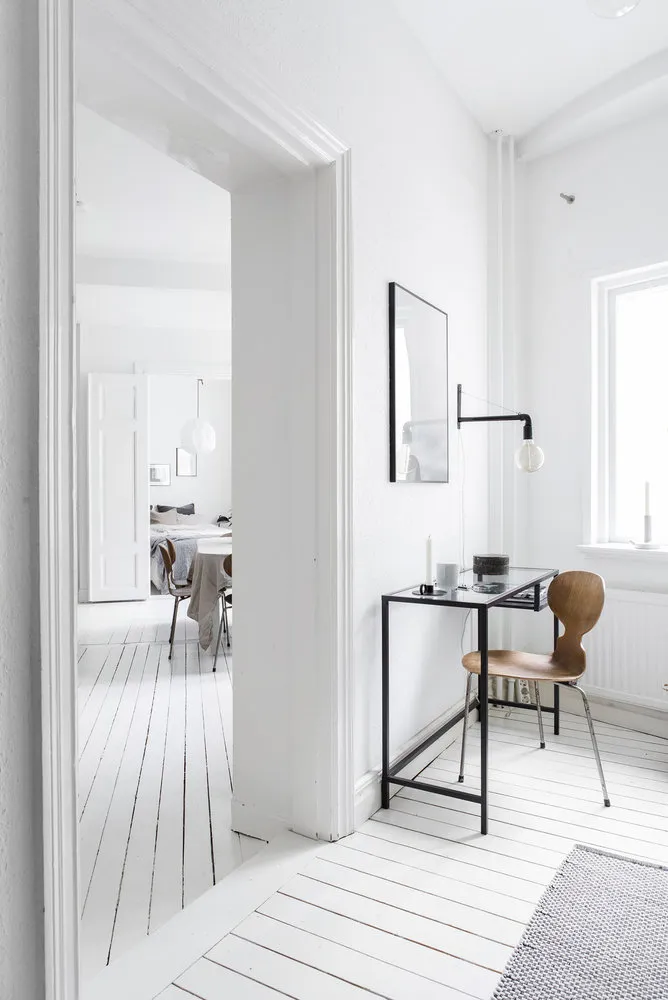 照片:书房斯堪的纳维亚风格、装饰与DIY,公寓,瑞典,白色,哥德堡,2室,40-60平方米 – 我们网站上的照片
