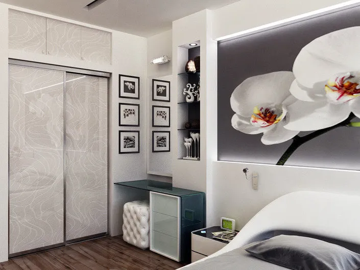 照片:现代风格卧室,技巧 – 我们网站上的照片