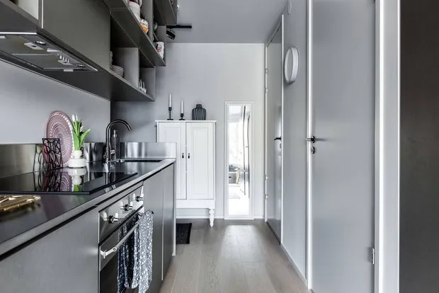 照片:北欧风格过道,室内装饰,紧凑型公寓,公寓,瑞典,灰色,小公寓的灵感,如何装饰小公寓,小公寓设计,1间房,不超过40平方米,室内百科全书 – 我们网站上的照片