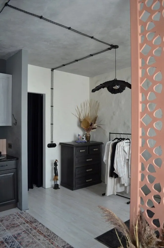 Photo: Bedroom in Loft Style, Modern, Eclecticism, Compact Apartment, Apartment, Studio, Project of the Day, under 40 square meters, studio ideas – photos on our website