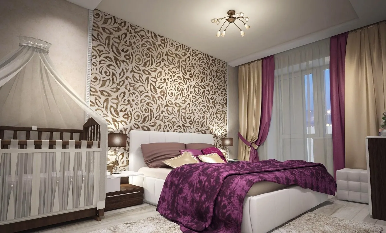 照片:现代风格卧室,技巧 – 我们网站上的照片