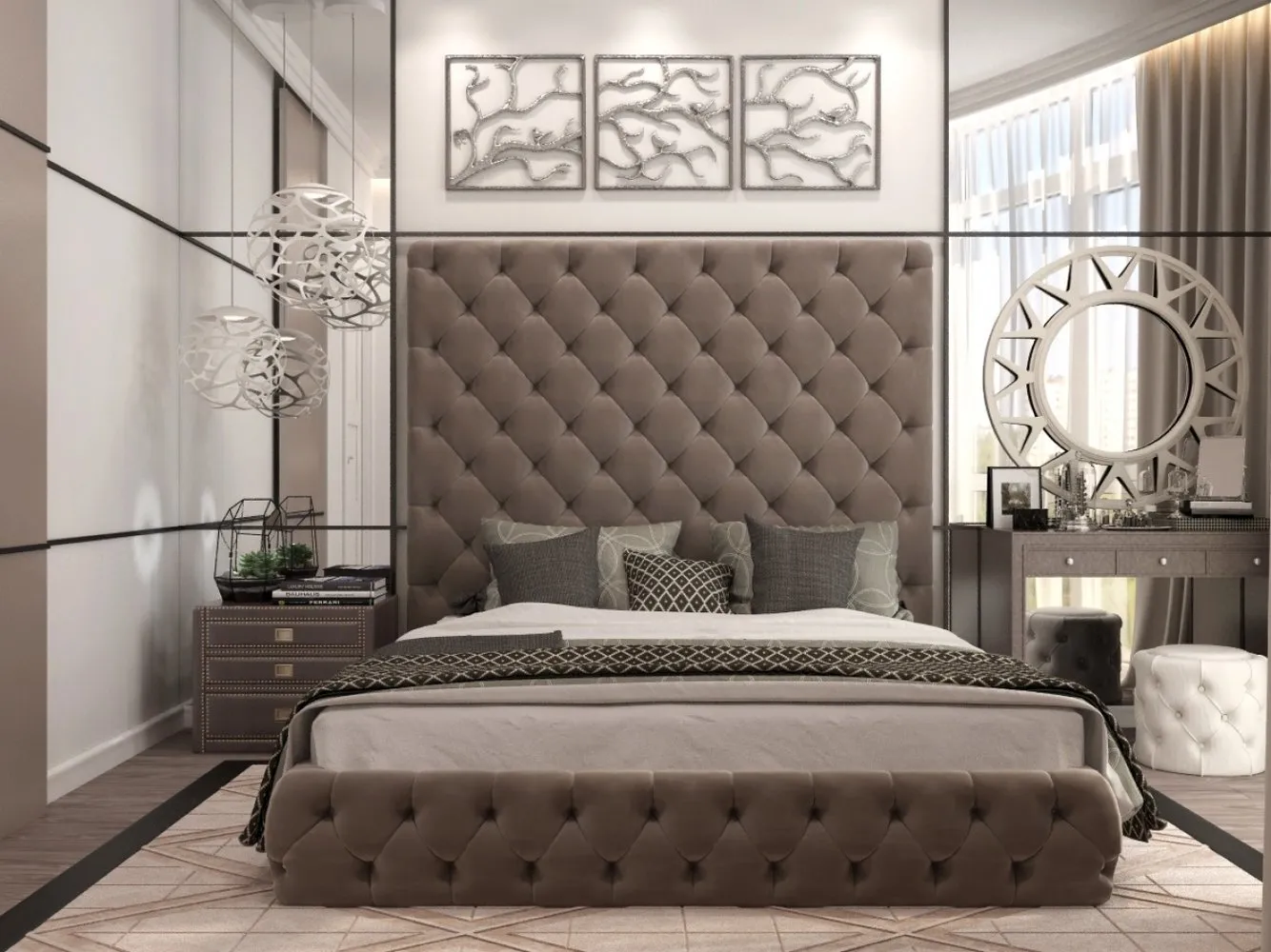 照片:现代风格卧室,技巧 – 我们网站上的照片