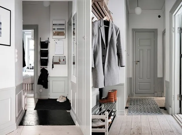 Фотография:  в стиле , Классический, Скандинавский, Современный, Эклектика, Декор интерьера, Квартира, Швеция, Белый, Черный, Стокгольм, как оформить эклектичный интерьер, 3 комнаты, 60-90 метров – фото на нашем сайте