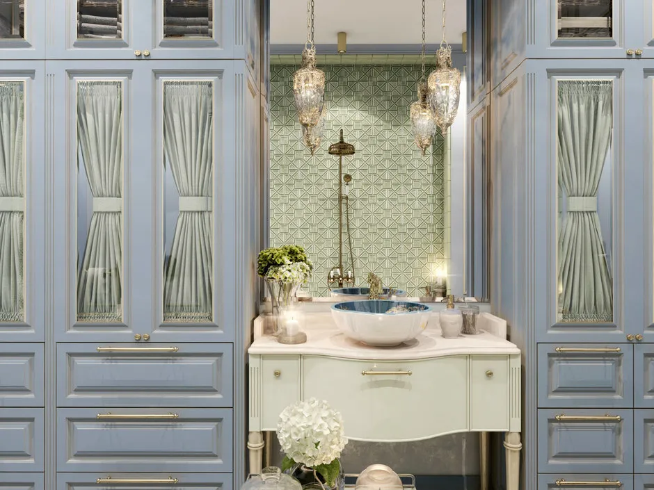 Photo: Bathroom in Classical style, Kitchen and Dining Room, Hallway, Living Room, Bedroom, Loft, Modern, High-Tech, Interior Decoration, Apartment, House, Decor - photo on our website