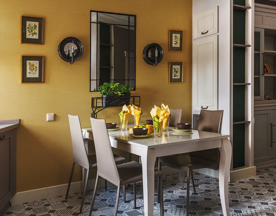 Photo: Kitchen and Dining Room in Modern style, Bathroom, Hallway, Living Room, Bedroom, Classical, Loft, High-Tech, Interior Decoration, Apartment, House, Decor - photo on our website