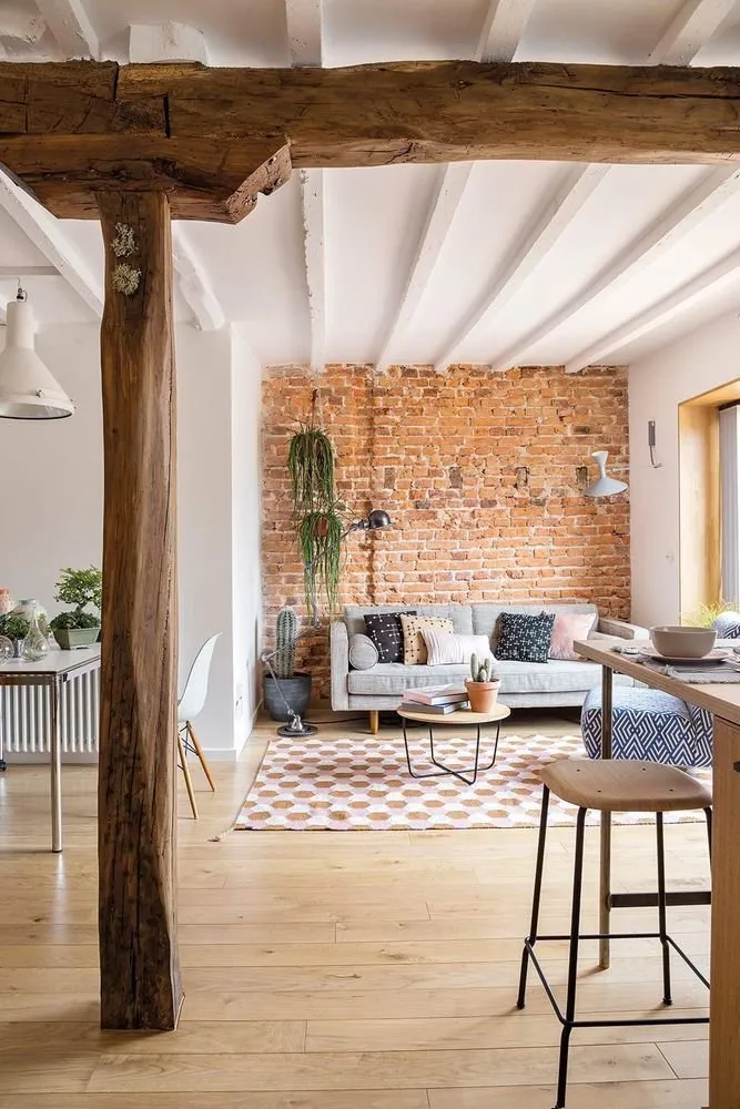 Photo: Living Room in Loft, Eclecticism, Interior Decoration, Spain, Vintage, How to Decorate an Interior in Loft Style, Mid-Century Modern – Photo on Our Website