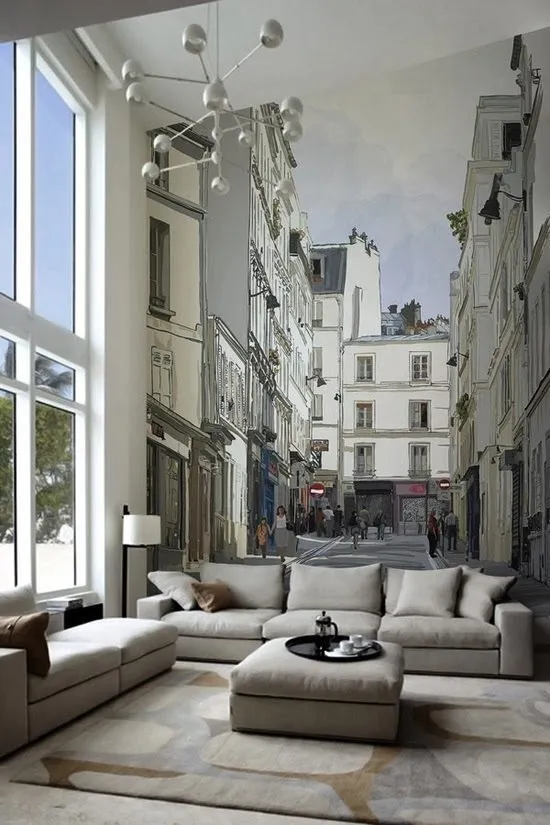 照片：混合风格客厅，技巧 – 我们网站上的照片