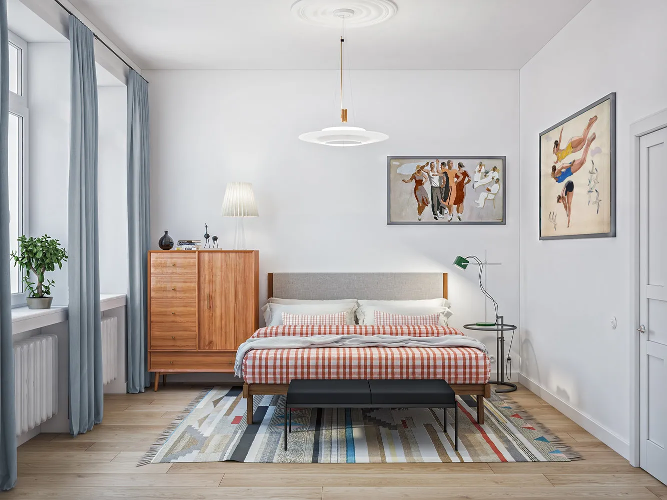 照片:北欧风格卧室,实用翻新,'维修点',Dmitry Kulakov – 网站上的照片