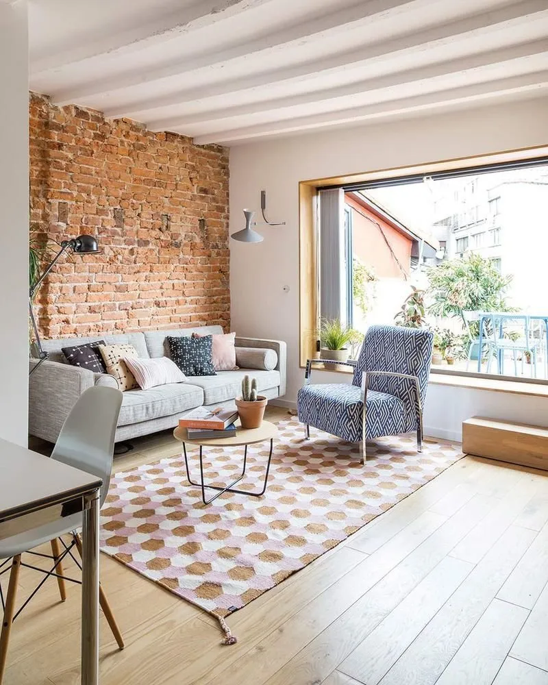 Photo: Living Room in Loft, Eclecticism, Interior Decoration, Spain, Vintage, How to Decorate an Interior in Loft Style, Mid-Century Modern – Photo on Our Website