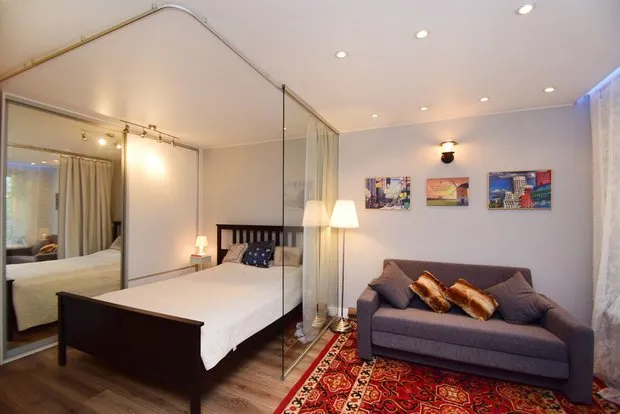 照片:北欧风格卧室,公寓,工作室,指南,Alexandra Trush,Irina Lavrentieva,Buro Brainstorm,Maria Dadiani,Maria Makhmudova,'舒适的公寓',m2project,Nikolai Vashantsev,Alexander Feskov,小空间 – 网站上的照片