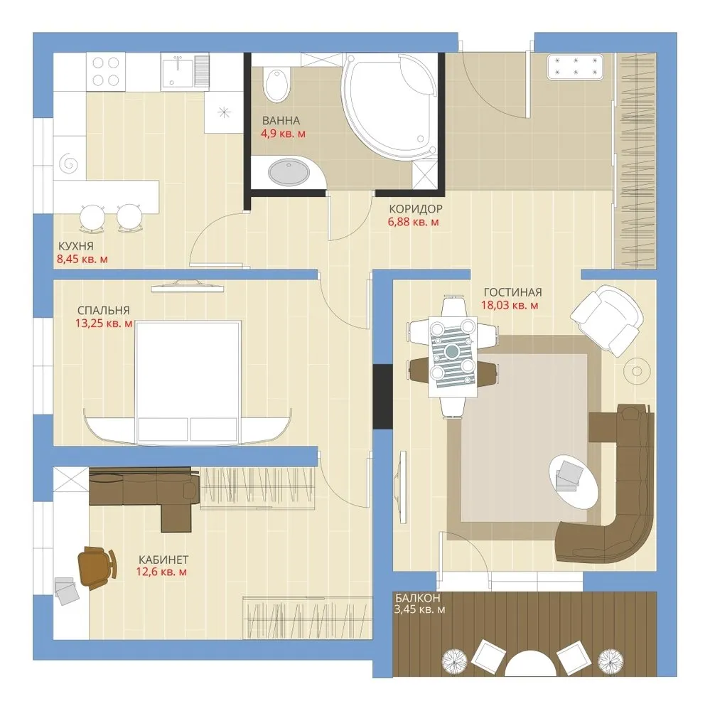 照片:风格布局、公寓、重新设计、П-43、阿纳斯塔西娅·基谢列娃、马克西姆·朱拉耶夫、板式房屋 – 我们网站上的照片
