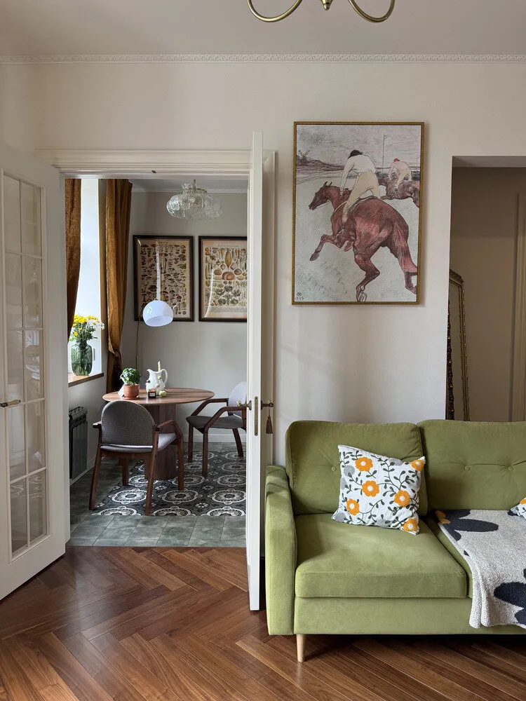 Foto: estilo moderno, apartamento, reforma, Moscú, estalinca, 3 habitaciones, 40-60 m², estilo vintage – foto en nuestro sitio web