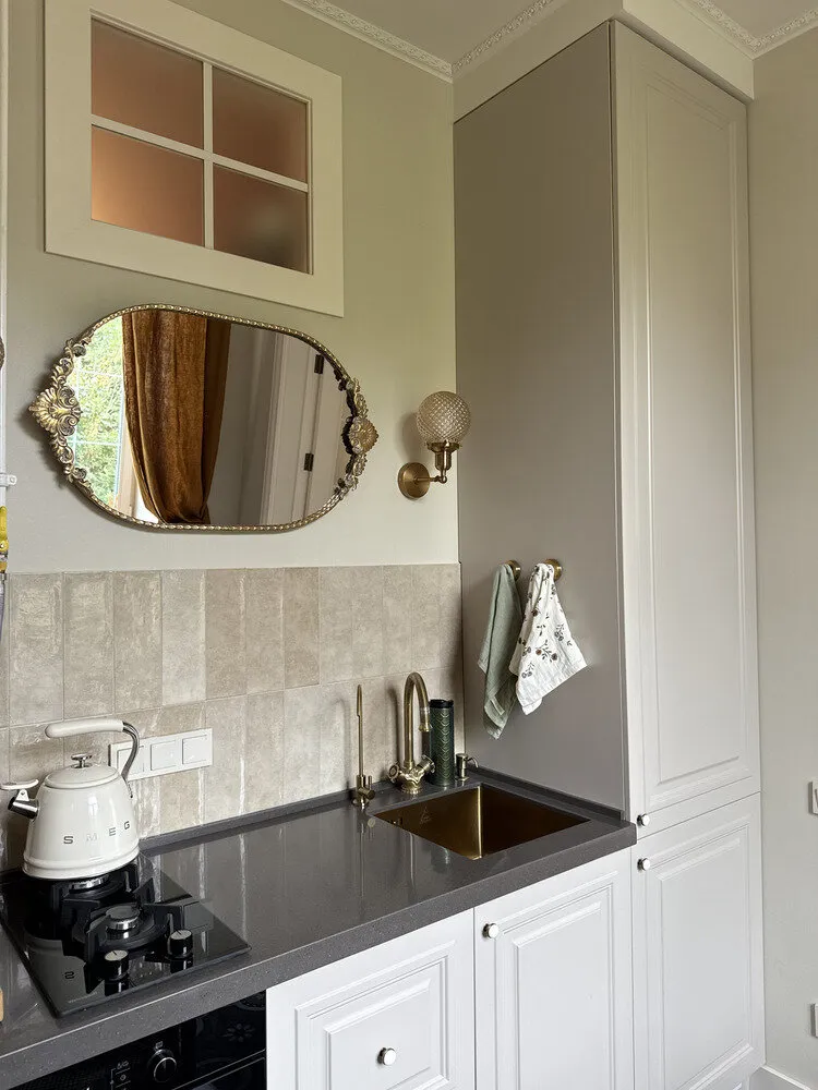 Foto: estilo moderno, apartamento, reforma, Moscú, estalinca, 3 habitaciones, 40-60 m², estilo vintage – foto en nuestro sitio web