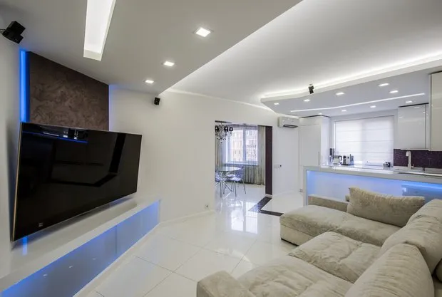 照片：极简客厅，技巧 – 我们网站上的照片