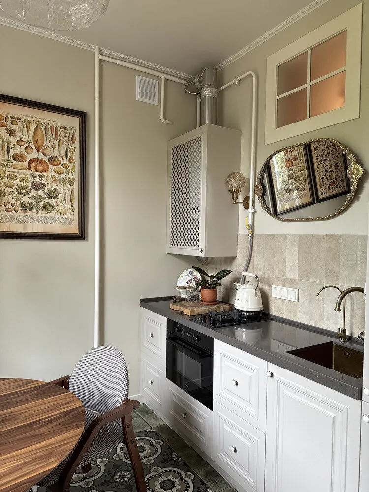 Foto: estilo moderno, apartamento, reforma, Moscú, estalinca, 3 habitaciones, 40-60 m², estilo vintage – foto en nuestro sitio web