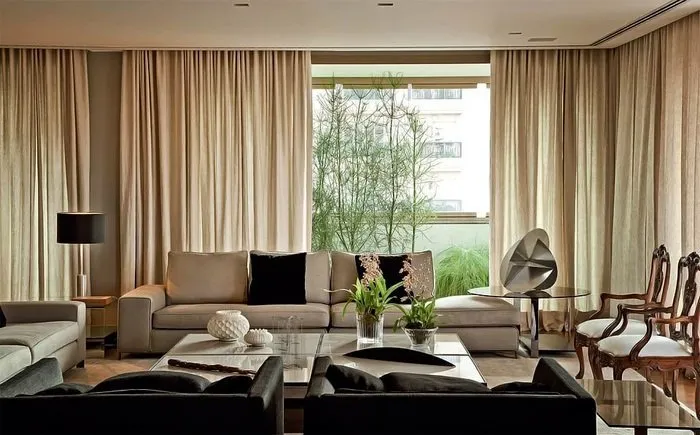 照片：混合风格客厅，技巧，海尔 – 我们网站上的照片