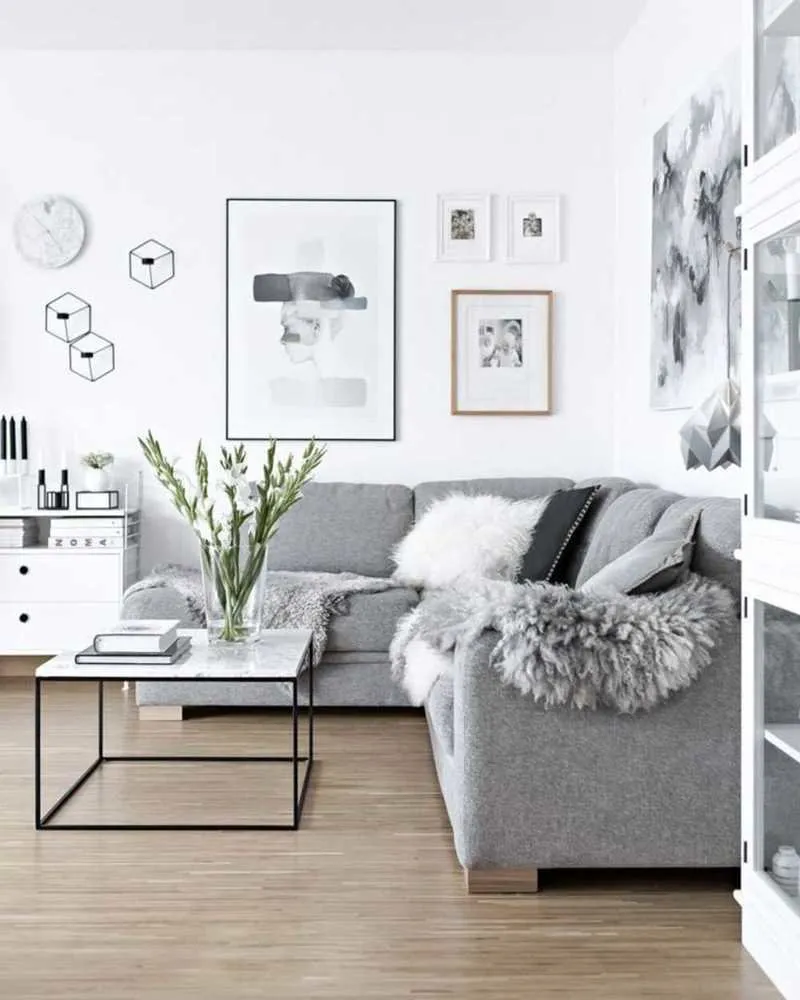 Photo: Living room in Scandinavian style, Interior decor, Tips, White, Ruslan Kirnichansky – photo on our website