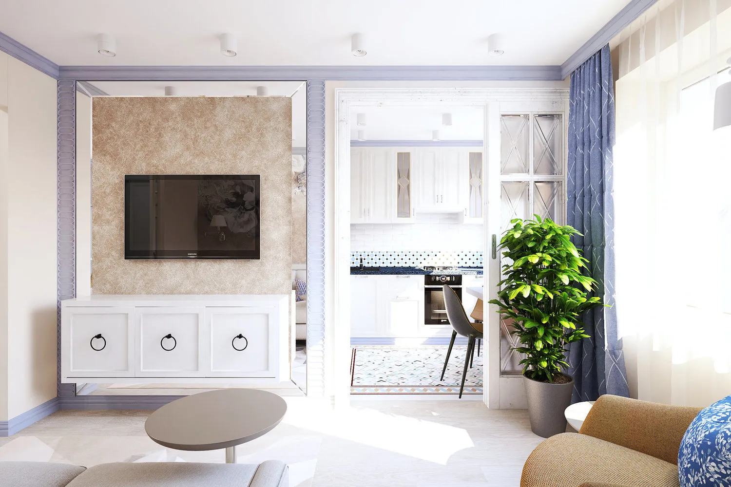 照片：现代风格客厅，指南，Marina Sarkisyan，LOGOVO，Olga Berkova，Margarita Rasskazova，Anastasia Rykova，INT2architecture，TB Design，Ekaterina Vokina，Galina Berezkina，Nadezhda Macii，Natalie Katsutsivichius – 我们网站上的照片